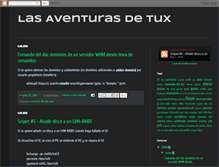 Tablet Screenshot of lasaventurasdetux.blogspot.com