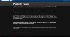 Desktop Screenshot of pastorinprison.blogspot.com