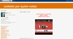 Desktop Screenshot of cuidadoporquienvotas.blogspot.com