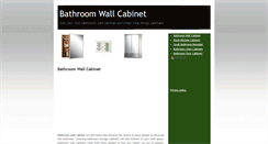 Desktop Screenshot of bathroomwallcabinetreview.blogspot.com