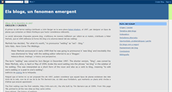 Desktop Screenshot of els-blogs-un-fenomen-emergent.blogspot.com