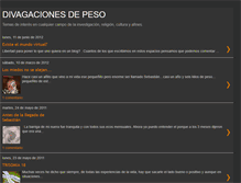 Tablet Screenshot of divagacionesdepeso.blogspot.com
