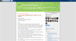 Desktop Screenshot of escritoresdelmundoescritores.blogspot.com