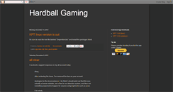 Desktop Screenshot of hardballgaming.blogspot.com
