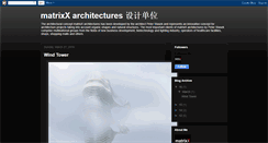 Desktop Screenshot of matrixxarchitectures.blogspot.com