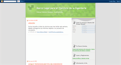 Desktop Screenshot of marcolegalparaingenieros2009.blogspot.com