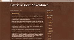 Desktop Screenshot of carriesgreatadventures.blogspot.com