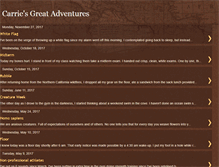 Tablet Screenshot of carriesgreatadventures.blogspot.com
