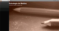 Desktop Screenshot of estrategiademedios.blogspot.com