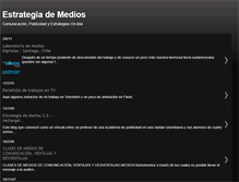 Tablet Screenshot of estrategiademedios.blogspot.com