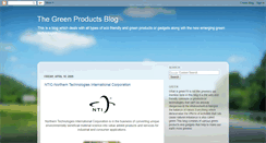 Desktop Screenshot of greenproductsblog.blogspot.com
