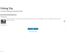 Tablet Screenshot of fishingtrip-flounderfishing.blogspot.com
