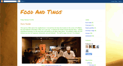 Desktop Screenshot of foodandtings.blogspot.com