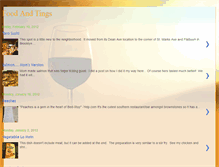 Tablet Screenshot of foodandtings.blogspot.com