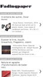 Mobile Screenshot of fadingpaper.blogspot.com