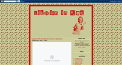 Desktop Screenshot of librarianinred.blogspot.com