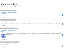 Tablet Screenshot of librarianinred.blogspot.com