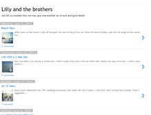 Tablet Screenshot of lillyandthebrothers.blogspot.com