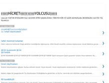 Tablet Screenshot of hicretyolcusu.blogspot.com
