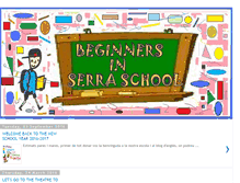 Tablet Screenshot of beginners-in-serraschool.blogspot.com