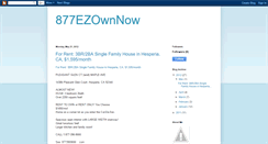 Desktop Screenshot of 877ezownnow-877ezownnow.blogspot.com