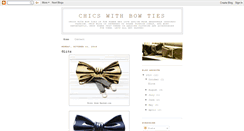 Desktop Screenshot of chicswithbowties.blogspot.com