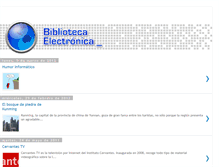 Tablet Screenshot of biblioteca-electronica.blogspot.com