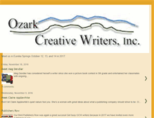 Tablet Screenshot of ozarkcreativewriters.blogspot.com