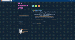 Desktop Screenshot of mrsnebraska2007.blogspot.com