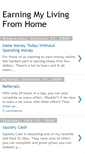 Mobile Screenshot of earningmylivingfromhome.blogspot.com