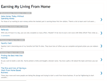 Tablet Screenshot of earningmylivingfromhome.blogspot.com