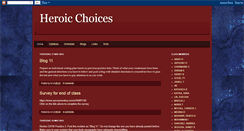 Desktop Screenshot of heroicchoices.blogspot.com