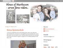 Tablet Screenshot of houseofmarkussen.blogspot.com