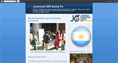 Desktop Screenshot of juventudarisantafe.blogspot.com