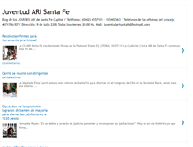 Tablet Screenshot of juventudarisantafe.blogspot.com