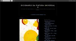 Desktop Screenshot of dicionariodapinturauniversal.blogspot.com
