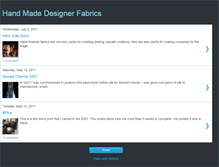 Tablet Screenshot of handmadedesignerfabrics.blogspot.com