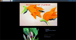 Desktop Screenshot of paintingofflower.blogspot.com
