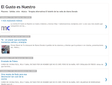 Tablet Screenshot of el-gusto-es-nuestro.blogspot.com