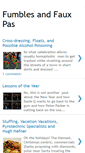 Mobile Screenshot of fumblesfauxpas.blogspot.com