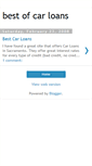 Mobile Screenshot of bestofcarloans.blogspot.com