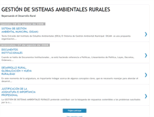 Tablet Screenshot of gestiondesistemasambientalesrurales.blogspot.com