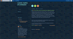 Desktop Screenshot of cosmicmatrix.blogspot.com
