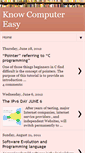 Mobile Screenshot of knowcomputereasy.blogspot.com
