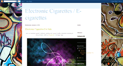 Desktop Screenshot of allaboutelectroniccigarettes.blogspot.com