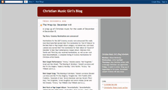 Desktop Screenshot of christianmusicgirl.blogspot.com