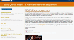 Desktop Screenshot of easyquickwaystomakemoneyforbeginners.blogspot.com