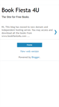 Mobile Screenshot of bookfiesta4u.blogspot.com