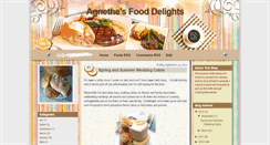 Desktop Screenshot of agnethesfooddelights.blogspot.com