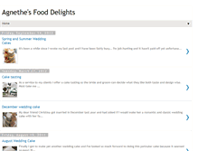 Tablet Screenshot of agnethesfooddelights.blogspot.com